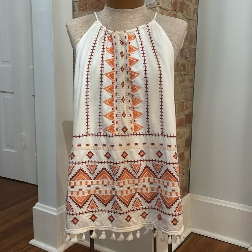 Skies are Blue Embroidered Halter